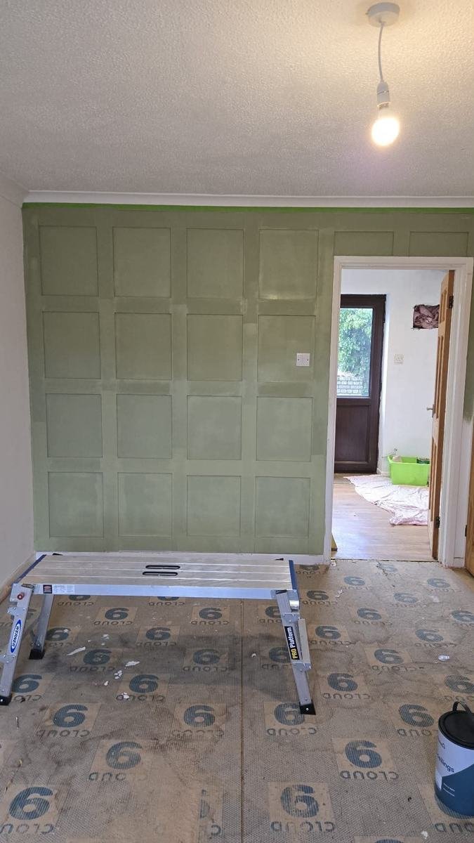 New window installed during a home renovation